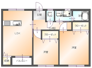 フローラルコート103(間取り