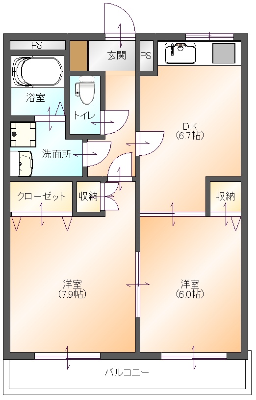 ハワイアンビレッジ(間取り