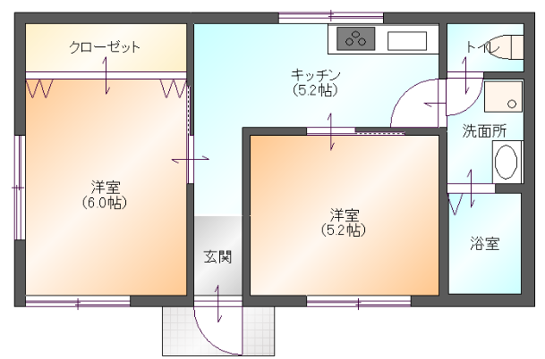 善光貸家(間取り