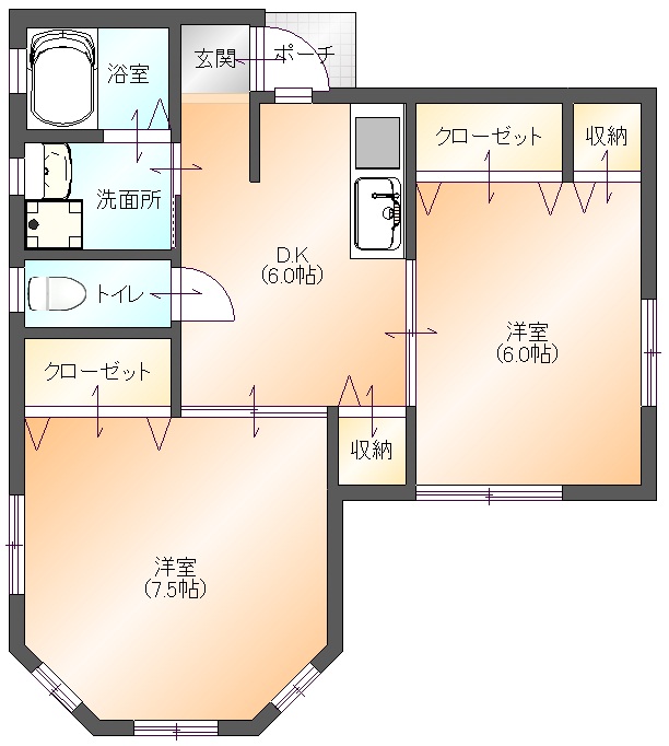 ティンクハウスⅡ(間取り