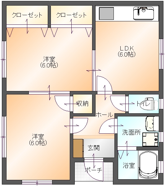 サンバレスABC(間取り