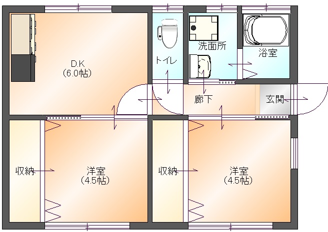 サンパレスEF(間取り