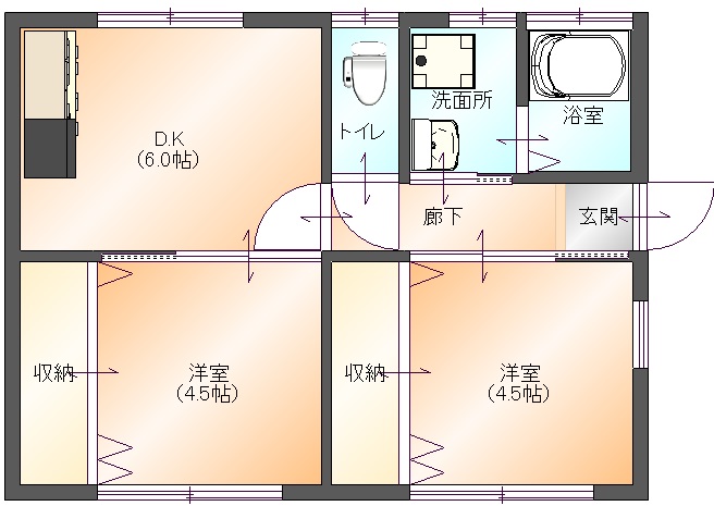 サンパレスEF(間取り