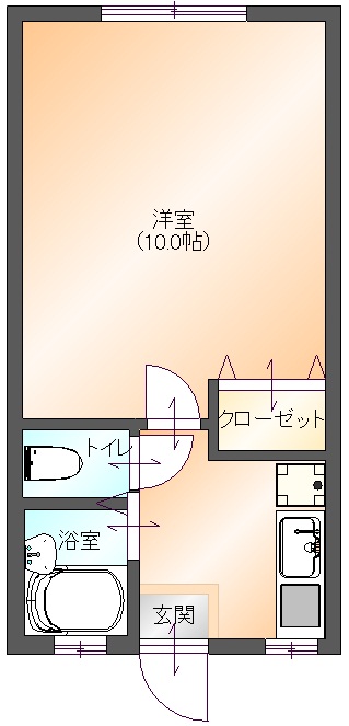 アムールIWAOⅢ(間取り