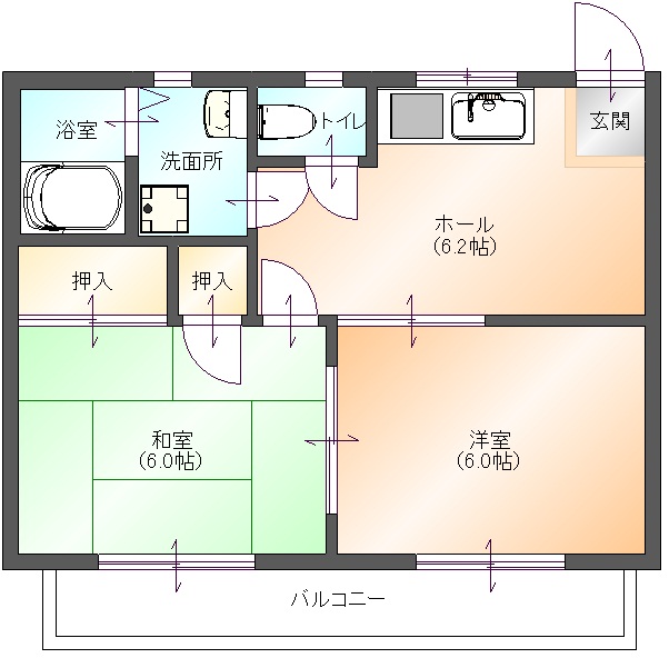 セゾンドジュネス(間取り